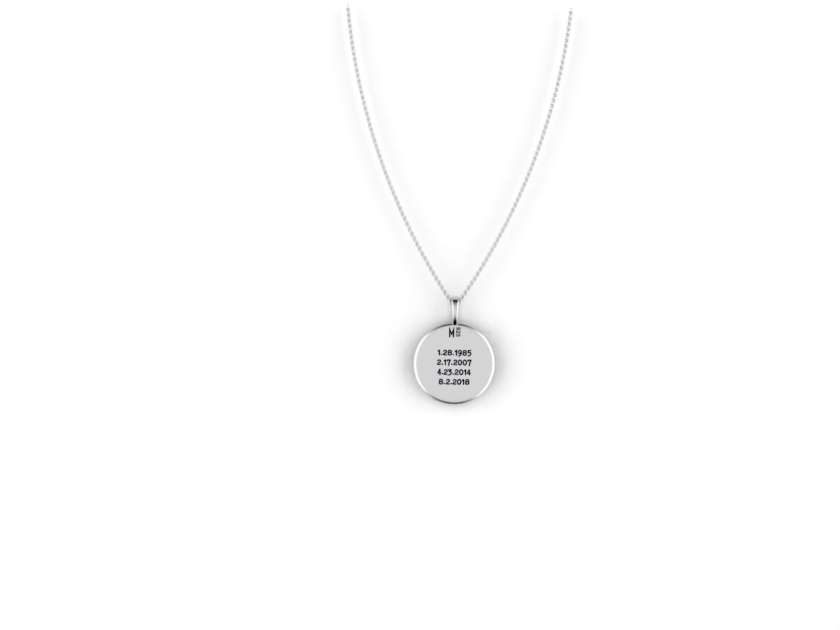 Birthflower pendant necklace