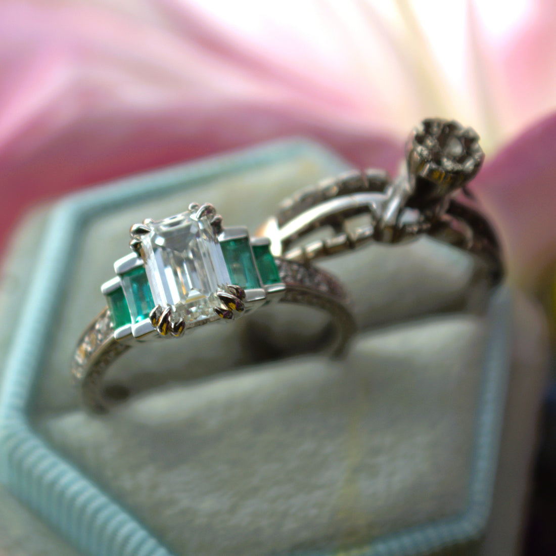 Amanda's Custom Platinum Engagement Ring: A Tale of Elegance and Craftsmanship