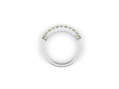 peridot and diamond birthstone ring