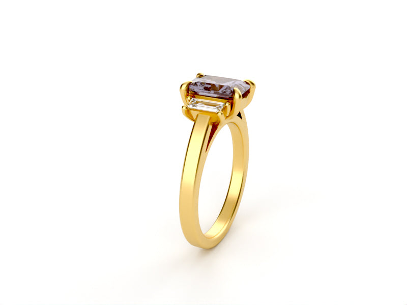 mauve sapphire ring
