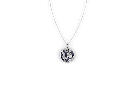 Birthflower pendant necklace