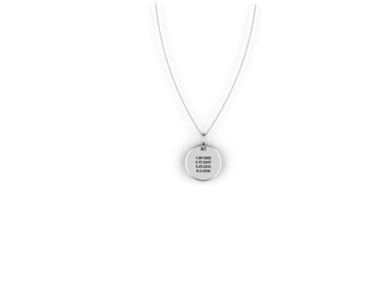 Birthflower pendant necklace